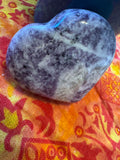 Polished, Lepidolite heart